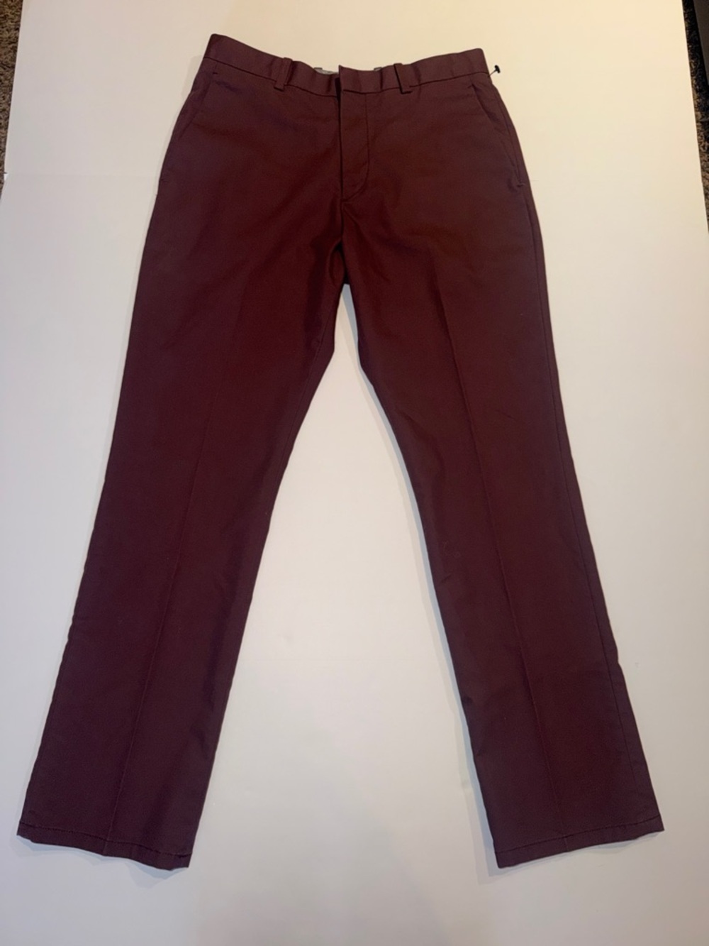 Perry Ellis Chino Pants in Burgundy - Picture 2 of 4